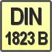 Piktogram - Typ DIN: DIN 1823 B